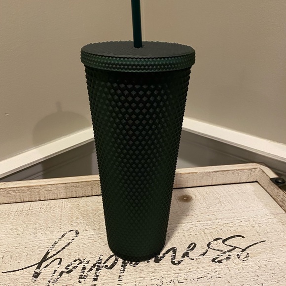 Starbucks Matte Green Soft-Touch Studded Cold Cup - 24 fl oz - Picture 2 of 4